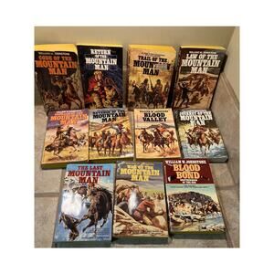 William W. Johnstone Book Lot of (11), Western, Paperback 1980s Mountain Man